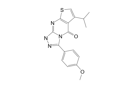 6-ISOPROPYL-3-(4-METHOXYPHENYL)-THIENO-[2,3-D]-[1,2,4]-TRIAZOLO-[4,3-A]-PYRIMIDIN-5(1H)-ONE