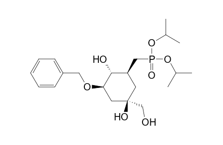 [1R-(1.alpha.,3.alpha.,4.beta.,5.alpha.)]-1-(Hydroxymethyl)-3-benzyloxy-5-[(diisopropoxyphosphinyl)methyl]cyclohexan-1,4-diol