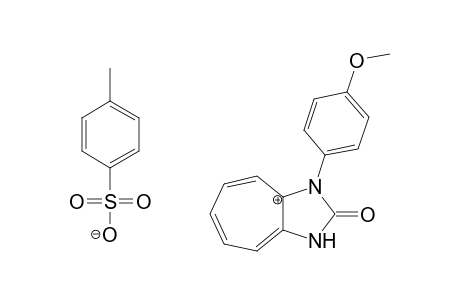 p-Toluenesulfonate anion 1-p-methoxyphenyl-1,3-diazadihydroazulanone cation