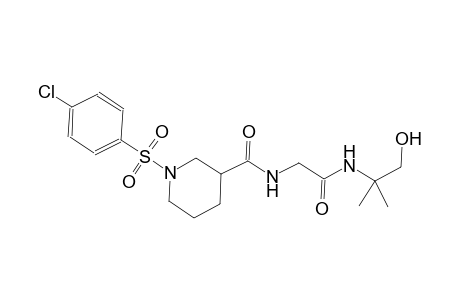 3-piperidinecarboxamide, 1-[(4-chlorophenyl)sulfonyl]-N-[2-[(2-hydroxy-1,1-dimethylethyl)amino]-2-oxoethyl]-