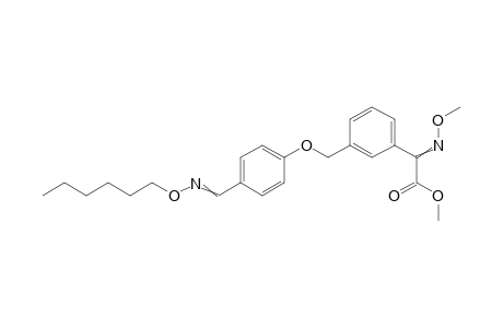 Benzeneacetic acid, 3-[[4-[[(hexyloxy)imino]methyl]phenoxy]methyl]-alpha-(methoxyimino)-, methyl ester