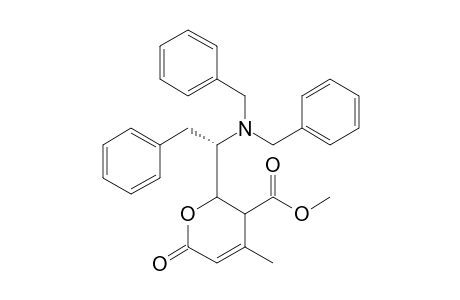 6-[1'-(S)-N,N-dibenzylamino-2'-phenylethyl]-5-methoxycarbonyl-4-methyl-5,6-dihydro-2H-pyran-2-one