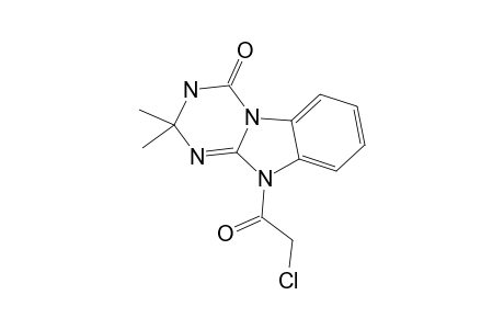 10-(2-chloroacetyl)-2,2-dimethyl-3H-[1,3,5]triazino[1,6-a]benzimidazol-4-one