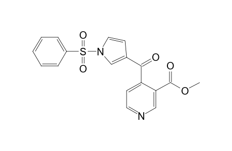 4-(1-phenylsulfonylpyrrole-3-carbonyl)nicotinic acid methyl ester