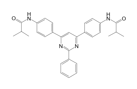 2-Methyl-N-[4-[6-[4-(2-methylpropanoylamino)phenyl]-2-phenyl-pyrimidin-4-yl]phenyl]propanamide