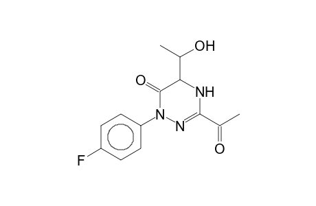 3-Acetyl-1-(4-fluorophenyl)-5-(1-hydroxyethyl)-4,5-dihydro-1H-[1,2,4]triazin-6-one