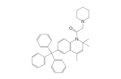 quinoline, 1,2-dihydro-2,2,4-trimethyl-1-(1-piperidinylacetyl)-6-(triphenylmethyl)-