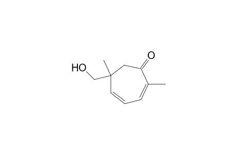 2,4-Cycloheptadien-1-one, 6-(hydroxymethyl)-2,6-dimethyl-, (.+-.)-