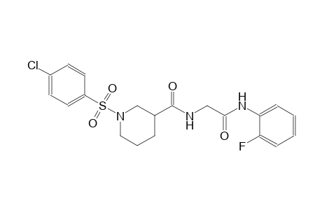 3-piperidinecarboxamide, 1-[(4-chlorophenyl)sulfonyl]-N-[2-[(2-fluorophenyl)amino]-2-oxoethyl]-