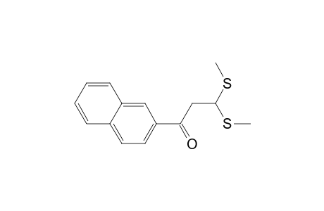 1-Propanone, 3,3-bis(methylthio)-1-(2-naphthalenyl)-