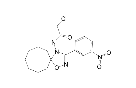 2-chloro-N-[3-(3-nitrophenyl)-1-oxa-2,4-diazaspiro[4.7]dodec-2-en-4-yl]acetamide