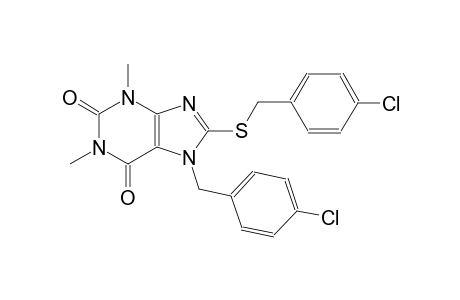 7-(4-chlorobenzyl)-8-[(4-chlorobenzyl)sulfanyl]-1,3-dimethyl-3,7-dihydro-1H-purine-2,6-dione