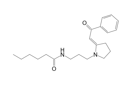 (E)-2-Benzoylmethylene-1-(3-hexanoylaminopropyl)pyrrolidine