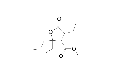 cis-3-(Ethoxycarbonyl)-2-ethyl-4-propyl-4-heptanolide
