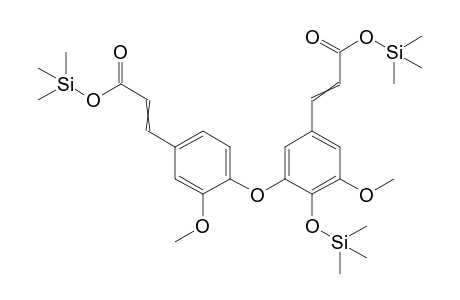 trimethylsilyl 3-[3-methoxy-4-[3-methoxy-5-(3-oxo-3-trimethylsilyloxy-prop-1-enyl)-2-trimethylsilyloxy-phenoxy]phenyl]prop-2-enoate