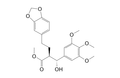 (2S)-4-(1,3-benzodioxol-5-yl)-2-[(R)-hydroxy-(3,4,5-trimethoxyphenyl)methyl]butanoic acid methyl ester