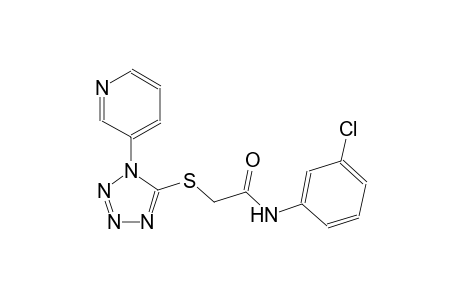 N-(3-chlorophenyl)-2-{[1-(3-pyridinyl)-1H-tetraazol-5-yl]sulfanyl}acetamide