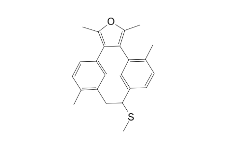 anti-8,16,2',5'-Tetramethyl-1-(methylsulfanyl)[2.2]metacyclo[9,10-c]furan