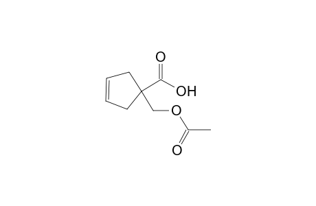 1-(Acetoxymethyl)cyclopent-3-enecarboxylic acid