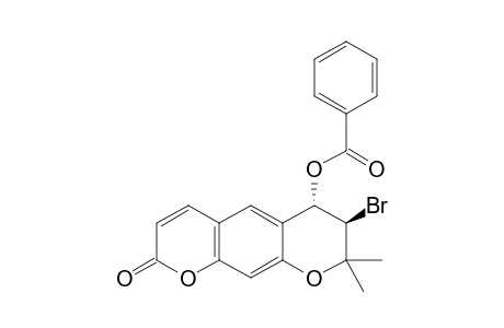 (+/-)-TRANS-3'-BrOMO-4'-(BENZOYLOXY)-3',4'-DIHYDRO-XANTHYLETIN