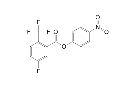 5-Fluoro-2-trifluoromethylbenzoic acid, 4-nitrophenyl ester