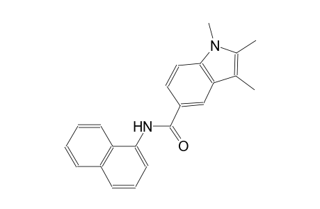 1,2,3-trimethyl-N-(1-naphthyl)-1H-indole-5-carboxamide
