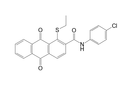 N-(4-chlorophenyl)-1-(ethylthio)-9,10-diketo-anthracene-2-carboxamide