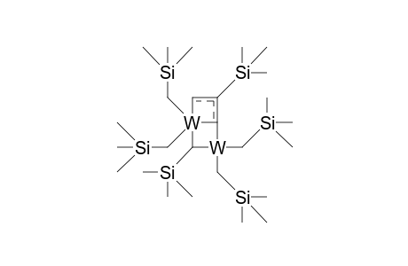 (/.my./-2-Trimethylsilyl-allyl)-(/.my./-trimethylsilyl-methylene)-tetrakis(trimethylsilyl-methyl) ditungsten