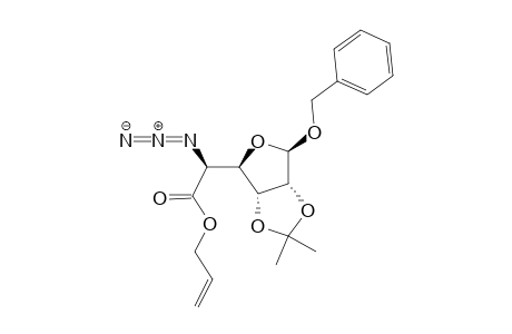 .beta.-D-Allofuranosiduronic acid, 2-propenyl 5-azido-5-deoxy-2,3-O-(1-methylethylidene)-, phenylmethyl ester