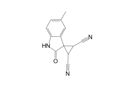 trans-2,3-Dihydrospiro[2,3-dicyanocyclopropane]-5'-methyl-1',3'-dihydroindol-2'-one