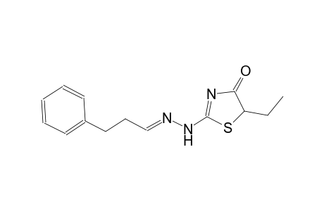 benzenepropanal, (5-ethyl-4,5-dihydro-4-oxo-2-thiazolyl)hydrazone