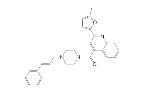 2-(5-methyl-2-furyl)-4-({4-[(2E)-3-phenyl-2-propenyl]-1-piperazinyl}carbonyl)quinoline
