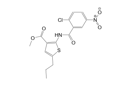 methyl 2-[(2-chloro-5-nitrobenzoyl)amino]-5-propyl-3-thiophenecarboxylate
