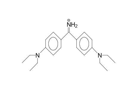 1,1-Bis(4-diethylamino-phenyl)-methaniminium cation
