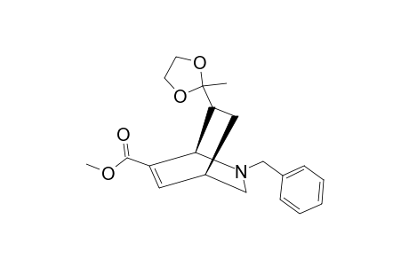 2-BENZYL-6-CARBOMETHOXY-7-ENDO-[1,1-(ETHYLENEDIOXY)-ETHYL]-ISOQUINUCLIDENE