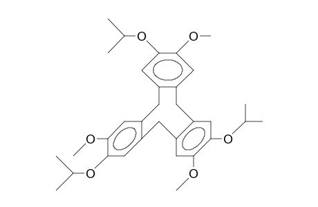 2,7,12-Triisopropoxy-3,8,13-trimethoxy-10,15-dihydro-5H-tribenzo(adg)cyclononene