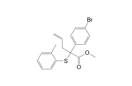 2-(4-bromophenyl)-2-(o-tolylthio)pent-4-enoic acid methyl ester