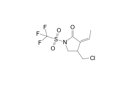 (E)-4-(chloromethyl)-3-ethylidene-1-(trifluoromethylsulfonyl)-pyrrolidin-2-one
