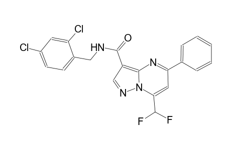 N-(2,4-dichlorobenzyl)-7-(difluoromethyl)-5-phenylpyrazolo[1,5-a]pyrimidine-3-carboxamide