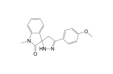 Spiro[3H-indole-3,3'-[3H]pyrazol]-2(1H)-one, 2',4'-dihydro-5'-(4-methoxyphenyl)-1-methyl-