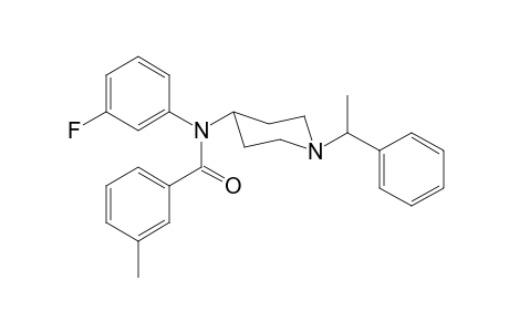 N-3-fluorophenyl-3-methyl-N-[1-(1-phenylethyl)piperidin-4-yl]benzamide