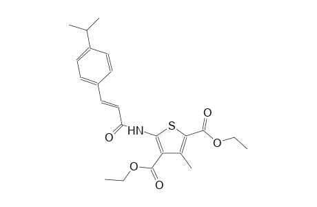 2,4-thiophenedicarboxylic acid, 3-methyl-5-[[(2E)-3-[4-(1-methylethyl)phenyl]-1-oxo-2-propenyl]amino]-, diethyl ester