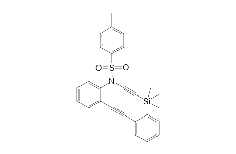 N-(Trimethylsilyl)ethynyl-N-{2-(2-phenylethynyl)phenyl}-tosylamide