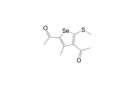3,5-Diacetyl-4-methyl-2-(methylsulfanyl)selenophene-2-carboxylate