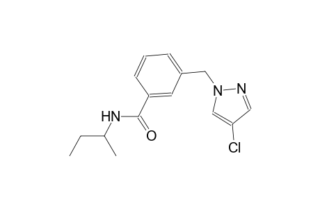 N-(sec-butyl)-3-[(4-chloro-1H-pyrazol-1-yl)methyl]benzamide