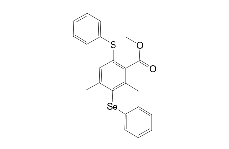 Methyl 2,4-Dimethyl-3-(phenylselanyl)-6-(phenylsulfanyl)benzoate