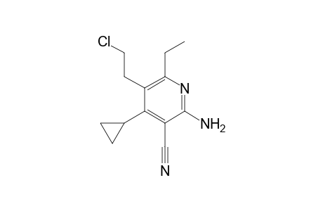 2-Amino-5-chloroethyl-3-cyano-4-cyclopropyl-6-ethylpyridine