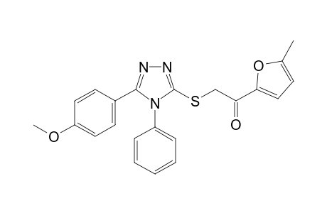2-[[5-(4-methoxyphenyl)-4-phenyl-1,2,4-triazol-3-yl]sulfanyl]-1-(5-methyl-2-furyl)ethanone