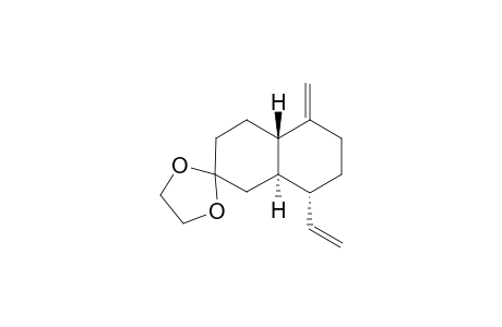 3,4,4a,.beta.,5,6,7,8,8a.alpha.-Octahydro-5-methylene-8.alpha.vinylnaphthalene-2(1H)-one ethylene ketal