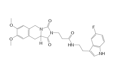 imidazo[1,5-b]isoquinoline-2-propanamide, N-[2-(5-fluoro-1H-indol-3-yl)ethyl]-1,2,3,5,10,10a-hexahydro-7,8-dimethoxy-1,3-dioxo-, (10aS)-